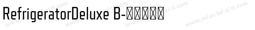 RefrigeratorDeluxe B字体转换